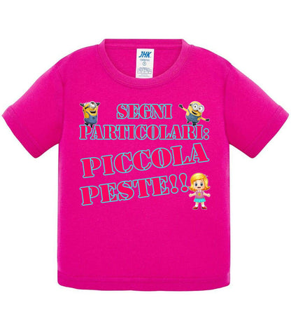 Segni Particolari Piccola Peste - T-shirt per Bambino/a Mod. Baby & Kid Da 0 a 8 anni STREET STYLE