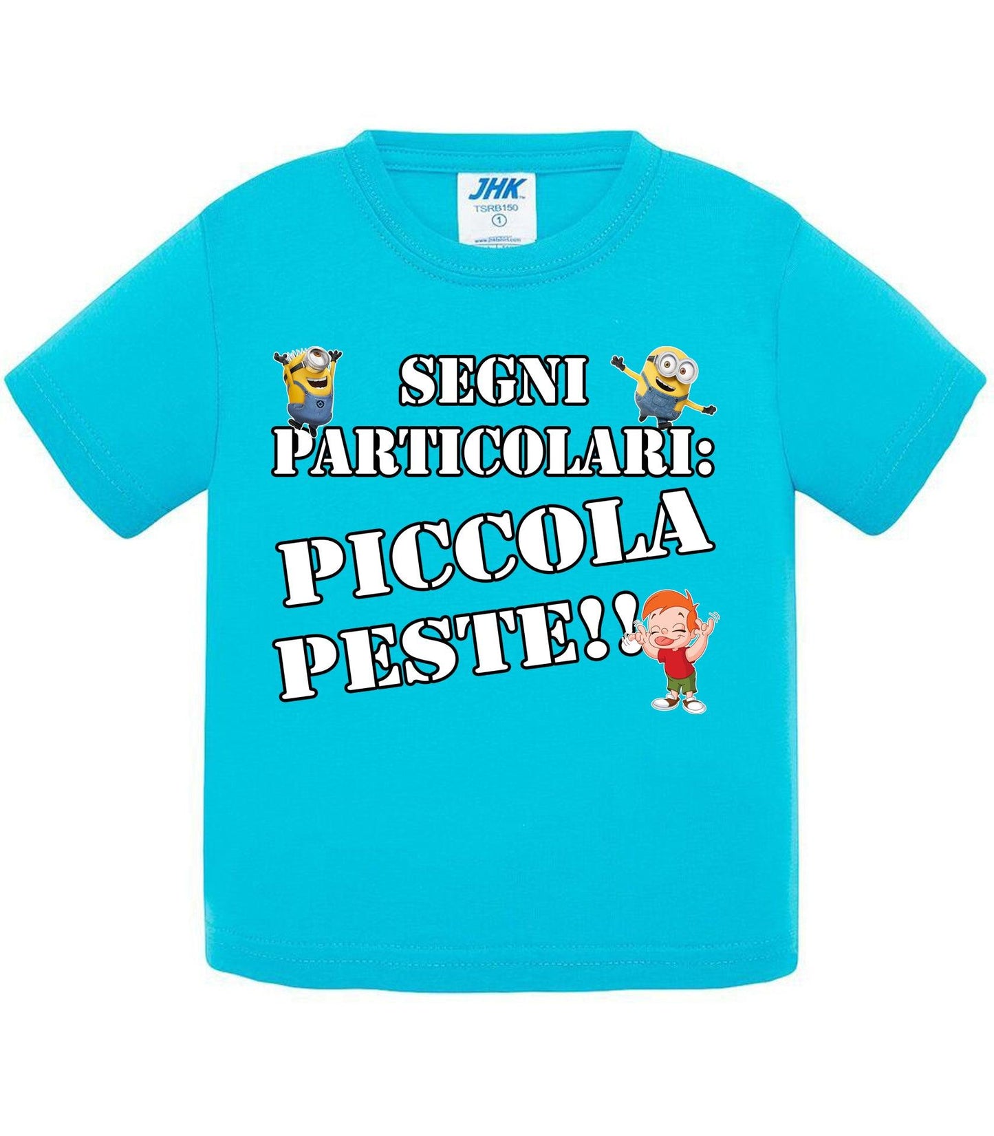 Segni Particolari Piccola Peste - T-shirt per Bambino/a Mod. Baby & Kid Da 0 a 8 anni STREET STYLE