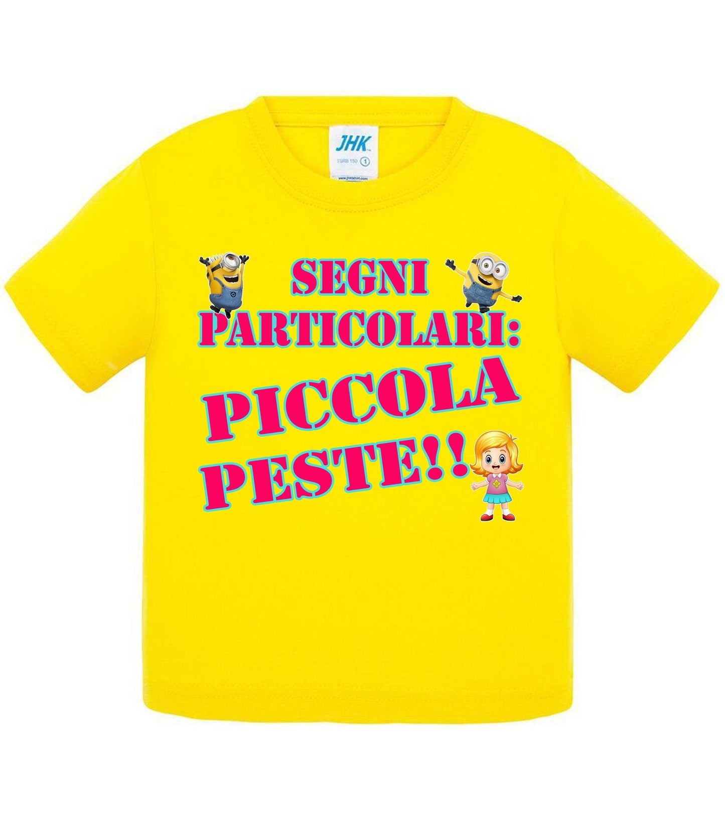 Segni Particolari Piccola Peste - T-shirt per Bambino/a Mod. Baby & Kid Da 0 a 8 anni STREET STYLE