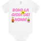 Sono la Gioia Dei Nonni Body da bambino/a a maniche corte 100% cotone JHK STREET STYLE PRINT