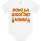 Sono la Gioia Dei Nonni Body da bambino/a a maniche corte 100% cotone JHK STREET STYLE PRINT