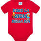 Sono la Gioia Della ZIA Body da bambino/a a maniche corte 100% cotone JHK STREET STYLE PRINT