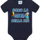 Sono la Gioia Della ZIA Body da bambino/a a maniche corte 100% cotone JHK STREET STYLE PRINT