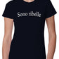 Sono Ribelle Solo Parole 3410 Lady Donna 100% Cotone Pettinato STREET STYLE