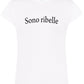 Sono Ribelle Solo Parole 3410 Lady Donna 100% Cotone Pettinato STREET STYLE