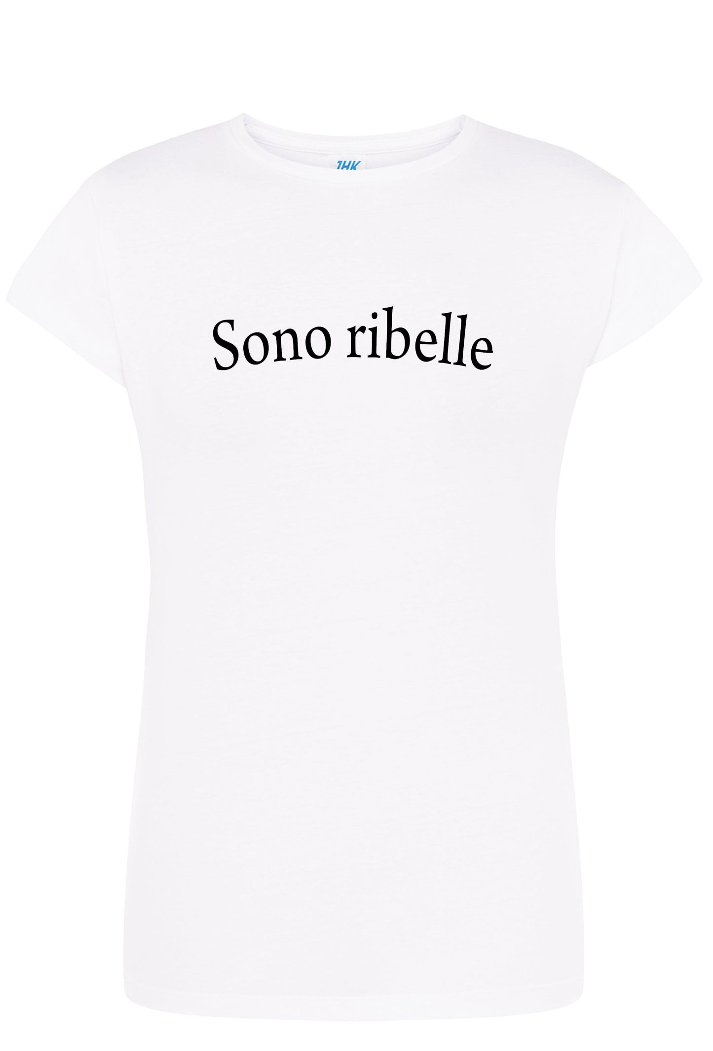 Sono Ribelle Solo Parole 3410 Lady Donna 100% Cotone Pettinato STREET STYLE