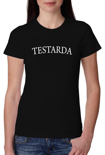 Testarda 3413 Solo Parole Lady Donna 100% Cotone Pettinato STREET STYLE