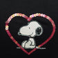 TS585TSW SNOOPY PAILETTES - TOONS T-SHIRT DONNA - STREET STYLE PRINT stampa personalizzata