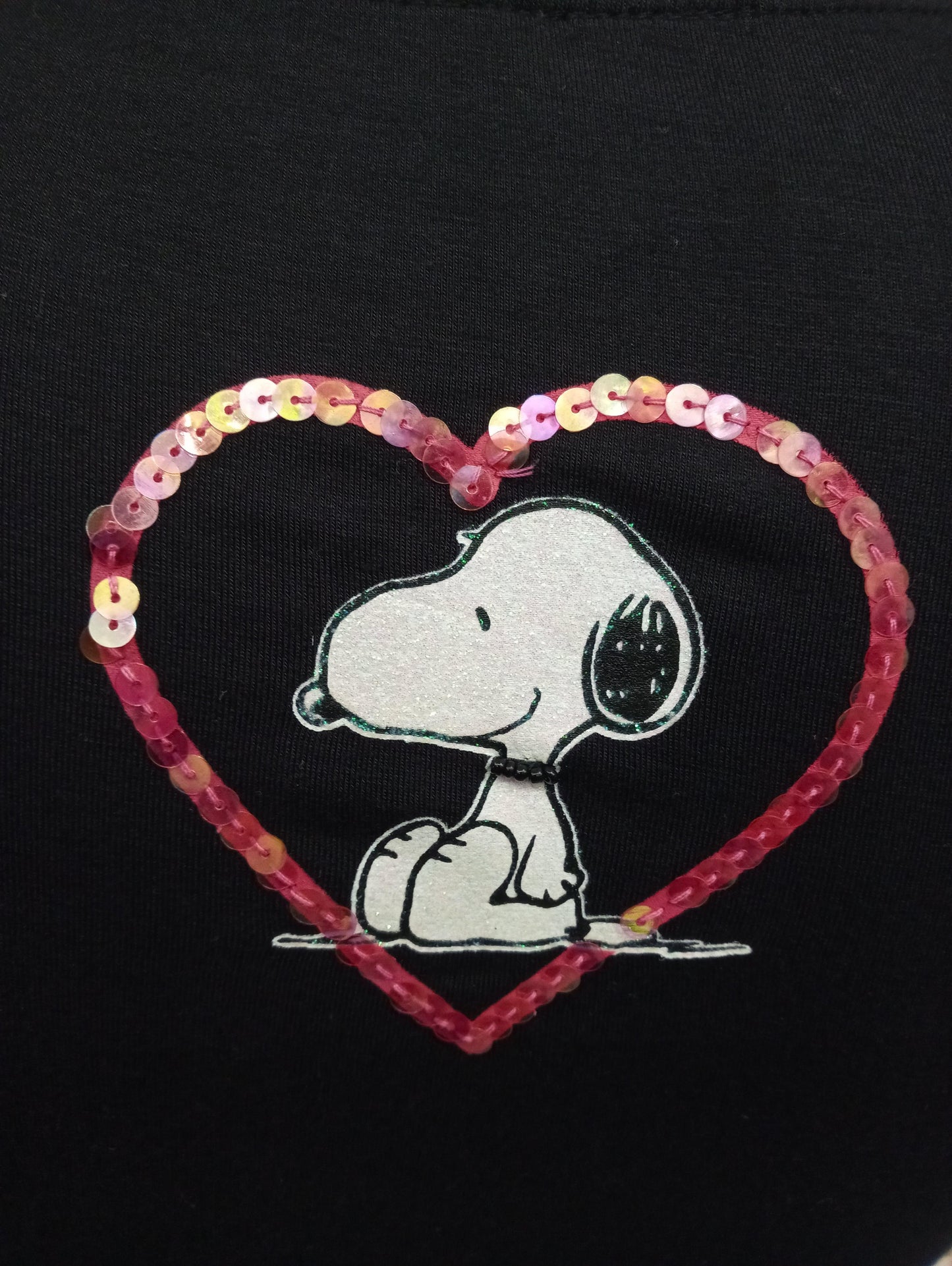 TS585TSW SNOOPY PAILETTES - TOONS T-SHIRT DONNA - STREET STYLE PRINT stampa personalizzata