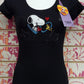 TS590TSW SNOOPY PAILETTES - TOONS T-SHIRT DONNA - STREET STYLE PRINT stampa personalizzata