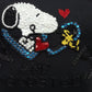 TS590TSW SNOOPY PAILETTES - TOONS T-SHIRT DONNA - STREET STYLE PRINT stampa personalizzata