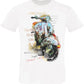 Vintage Moto Vespa Auto Art. 10006 T-Shirt Urban Men Uomo 100% Cotone Fiammato STREET STYLE