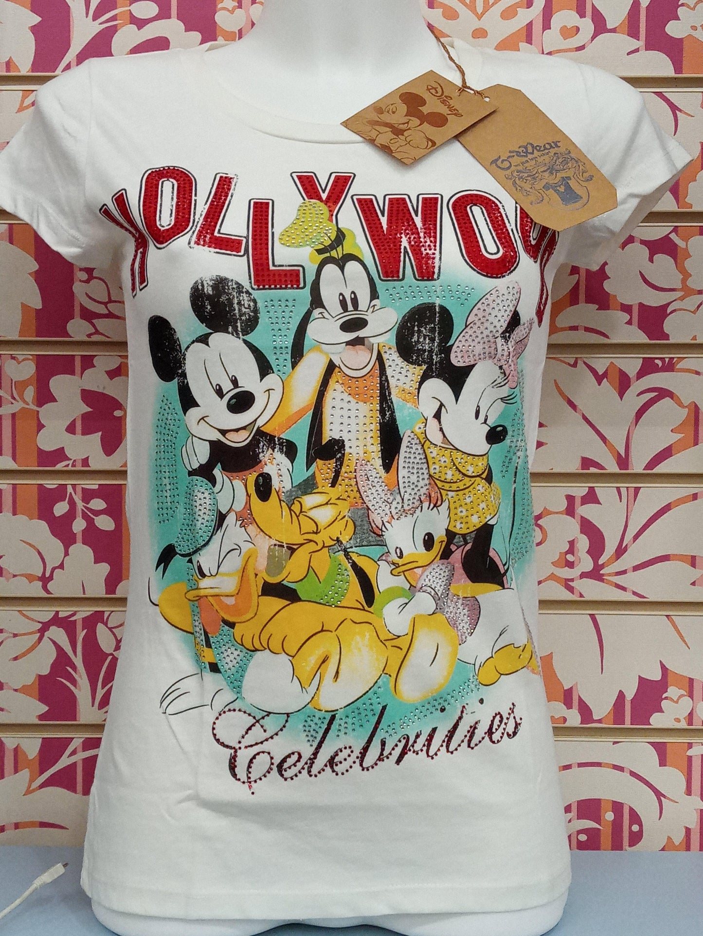 YD042TSW HOLLYWOOD - DISNEY T-SHIRT DONNA - STREET STYLE PRINT stampa personalizzata